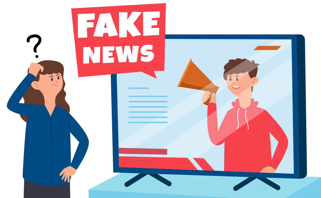 A imagem transmite não a fake news